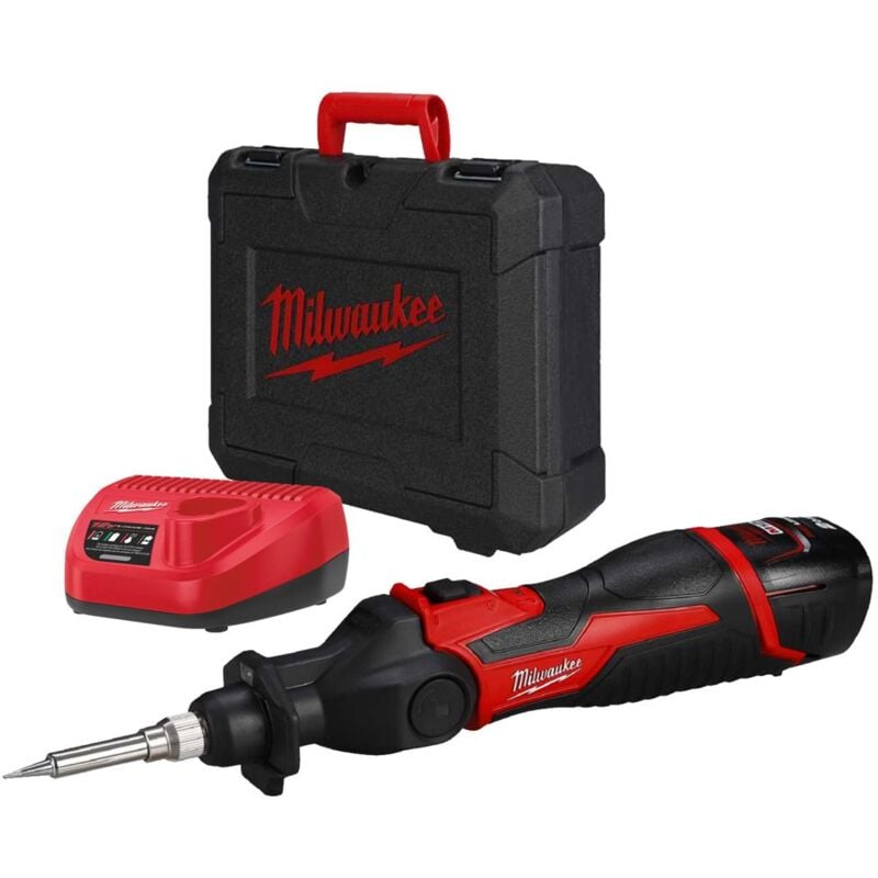 foto del prodotto milwaukee m12si 0 saldatore a batteria 12v li ion 400 c 4933459760
