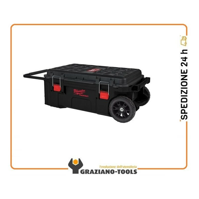 foto del prodotto milwaukee packout cassone su due ruote