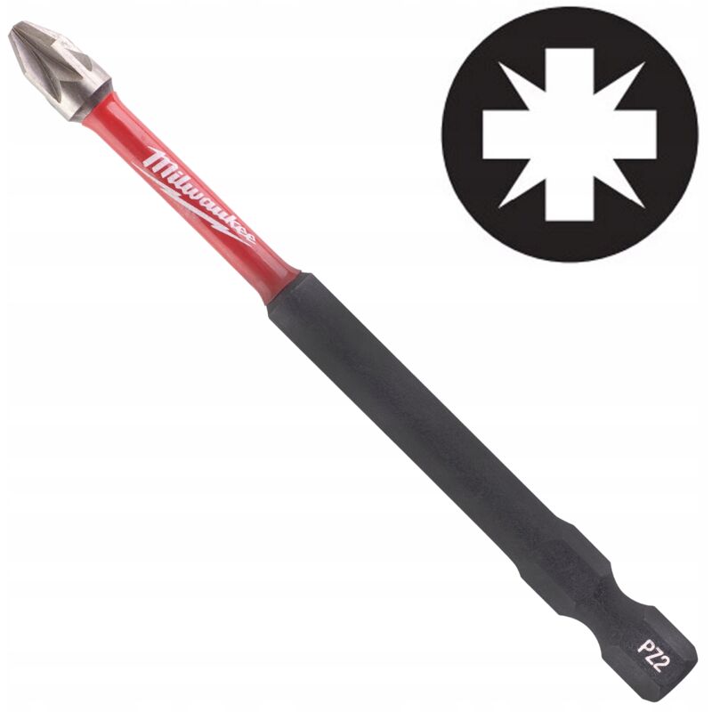foto del prodotto milwaukee shockwave bit pz2 90mm 1 