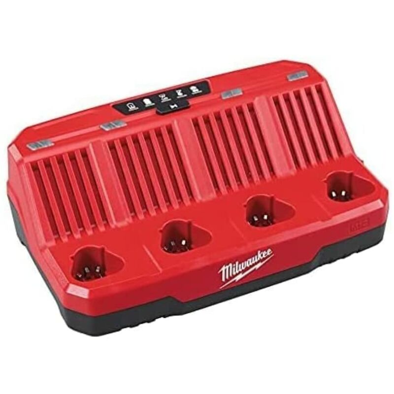 foto del prodotto milwaukee sistema m12 carga en 30 60 min. li ion y red lithium ion 4 puertos secuenciales