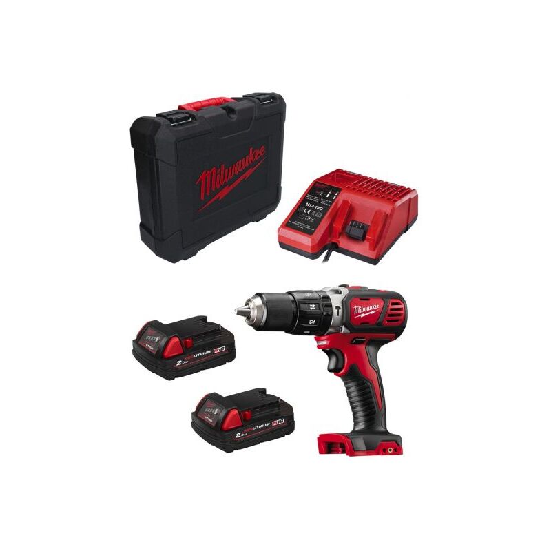 foto del prodotto milwaukee trapano a percussione m18bpd202c 2 x.. 4002395003167