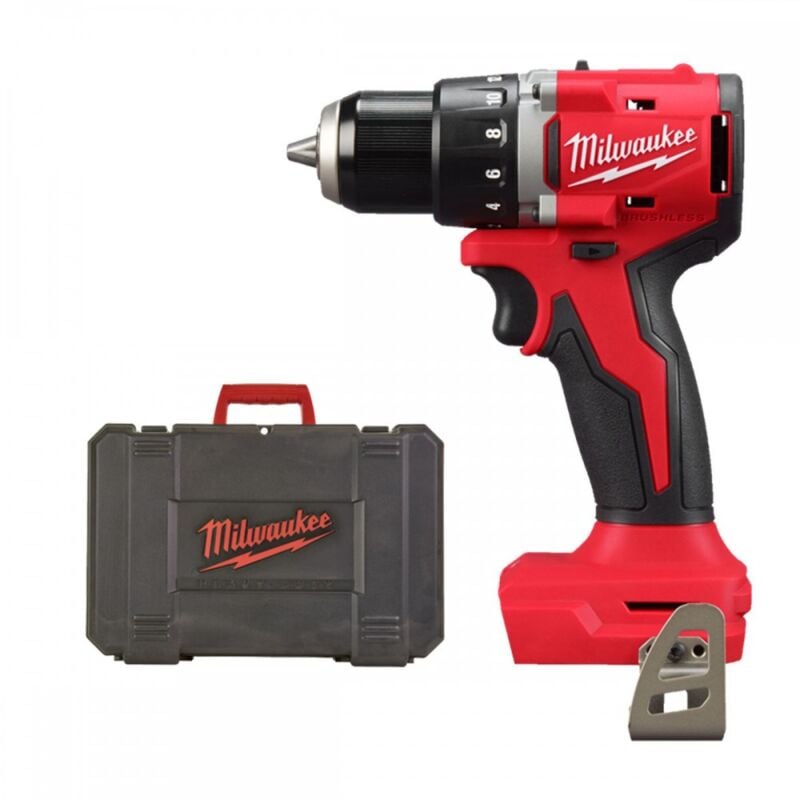 foto del prodotto milwaukee trapano avvitatore brushless compatto m18 blddrc in valigetta m18 blddrc 0x senza batteria n caricabatterie 