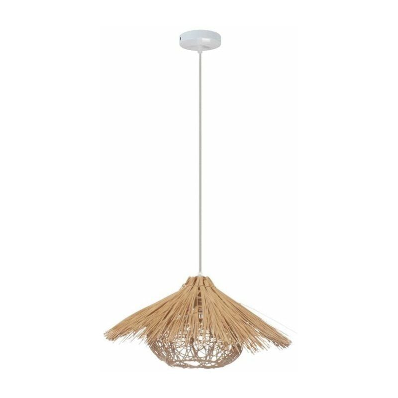 foto del prodotto mindo 1xe27 lampada a sospensione in rattan 40cm