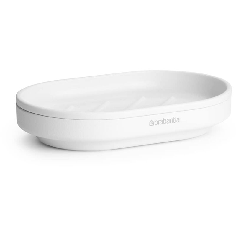 foto del prodotto mindset portasapone base antiscivolo nervature mantengono la saponetta asciutta base interna rimovibile metallo resistente alla corrosione