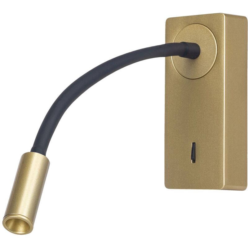 foto del prodotto mine luz de lectura en color oro con luz blanco c lido 3000k