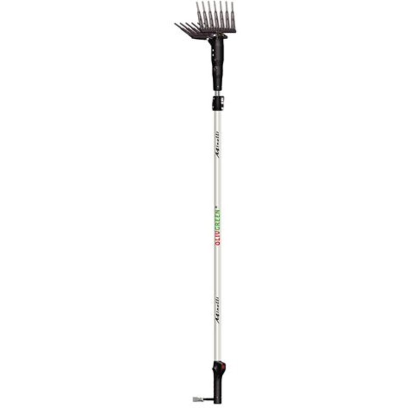 foto del prodotto minelli abbacchiatore elettrico olivgreen a3 per raccolta olive 12v con asta telescopica mt 2,2 3,1 movimento a pettini contrapposti
