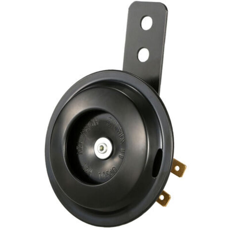 foto del prodotto mini 71mm super loud electric horn metallo impermeabile 12v 105db universale per moto