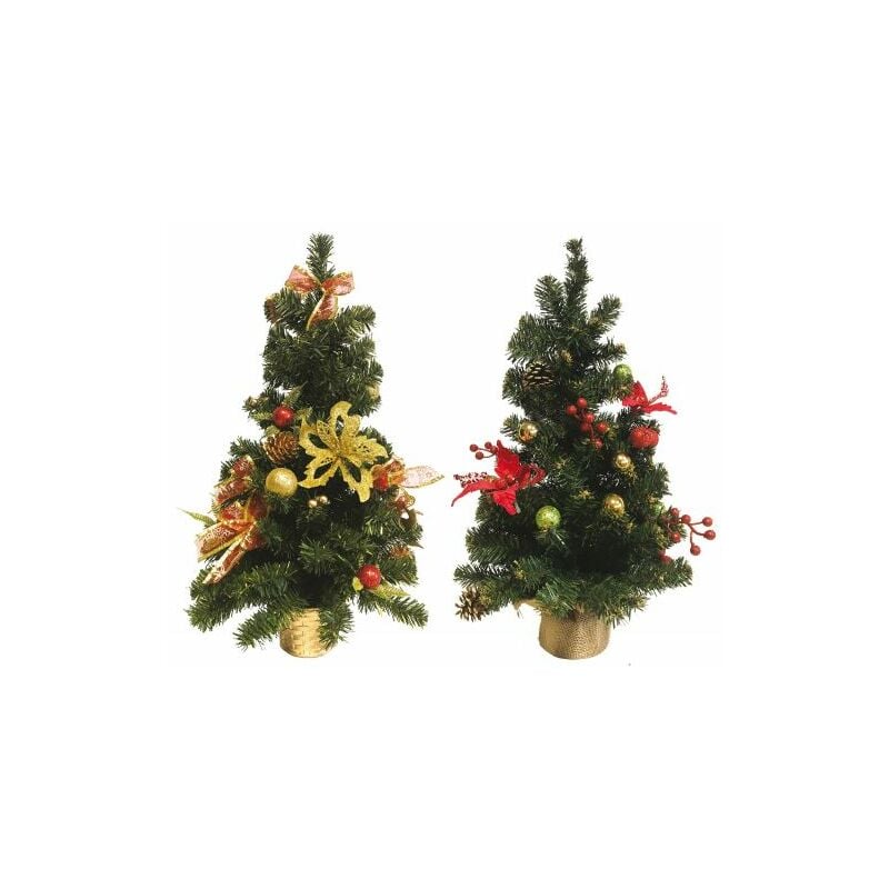 foto del prodotto mini albero natale da tavolo piccolo albero h cm 40 con decorazioni 50023