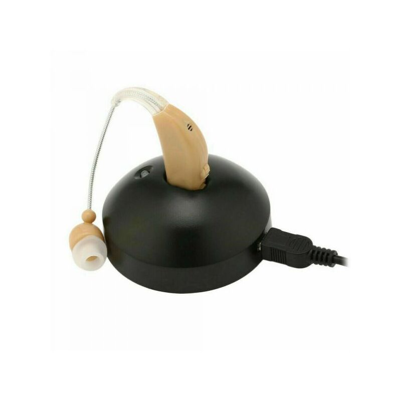 foto del prodotto mini apparecchio acustico ricaricabile amplificatore suoni udito orecchio 1088f