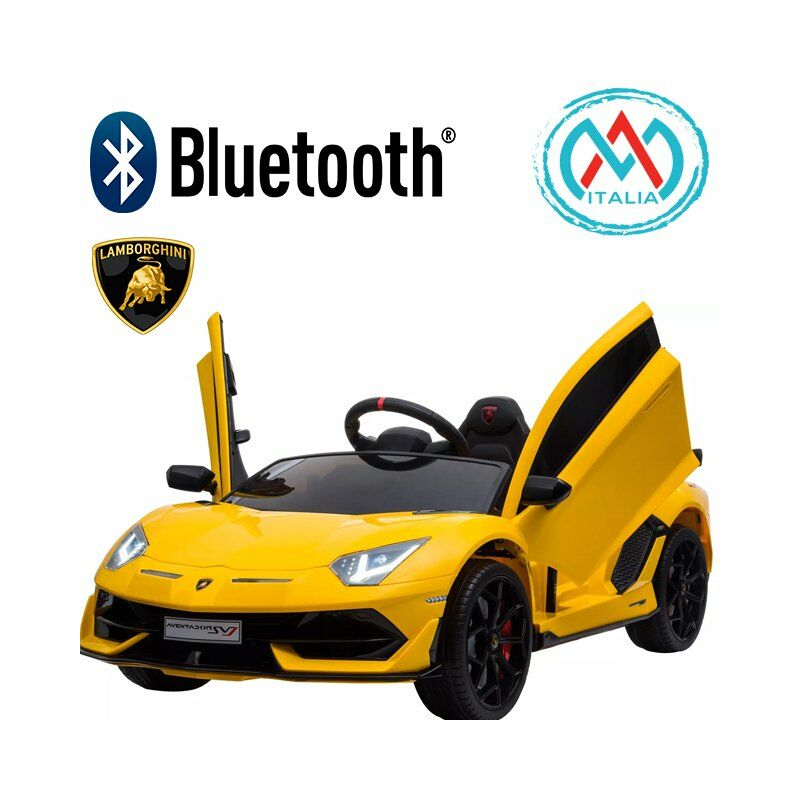 foto del prodotto mini auto per bambini lamborghini aventador yellow de