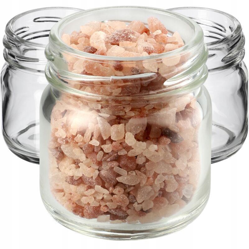 foto del prodotto mini barattoli di vetro weck, 40 ml, rotondi, con coperchio a vite, per degustazione, marmellata, miele, senza coperchio, confezione da 20 kadax