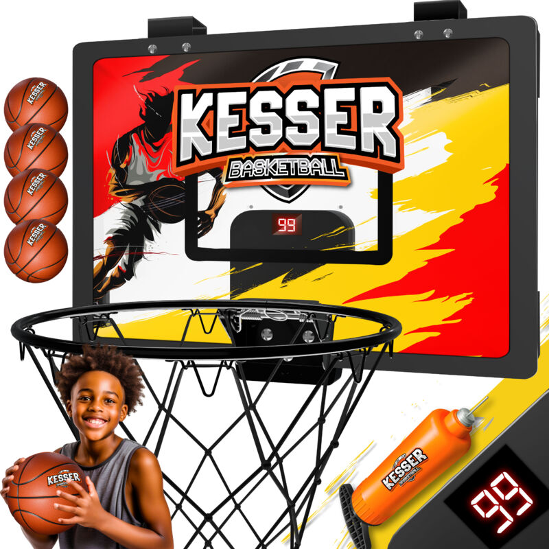 foto del prodotto mini canestro per la camera e l ufficio canestro da porta per interni ed esterni tabellone da basket per la camera dei bambini e montaggio a parete