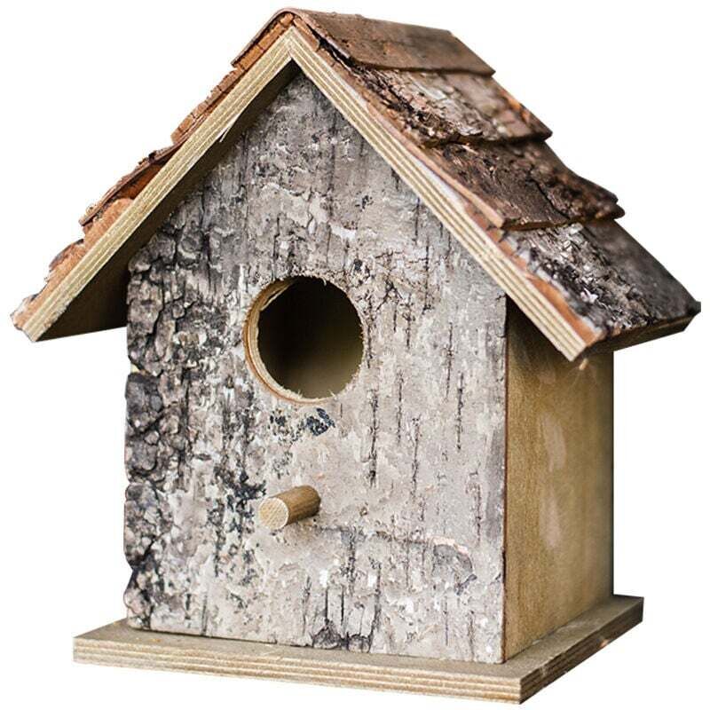 foto del prodotto mini casetta per uccelli in legno, casetta per uccelli da appendere, resistente all umidit , per esterni, con apertura, consistenza morbida, per