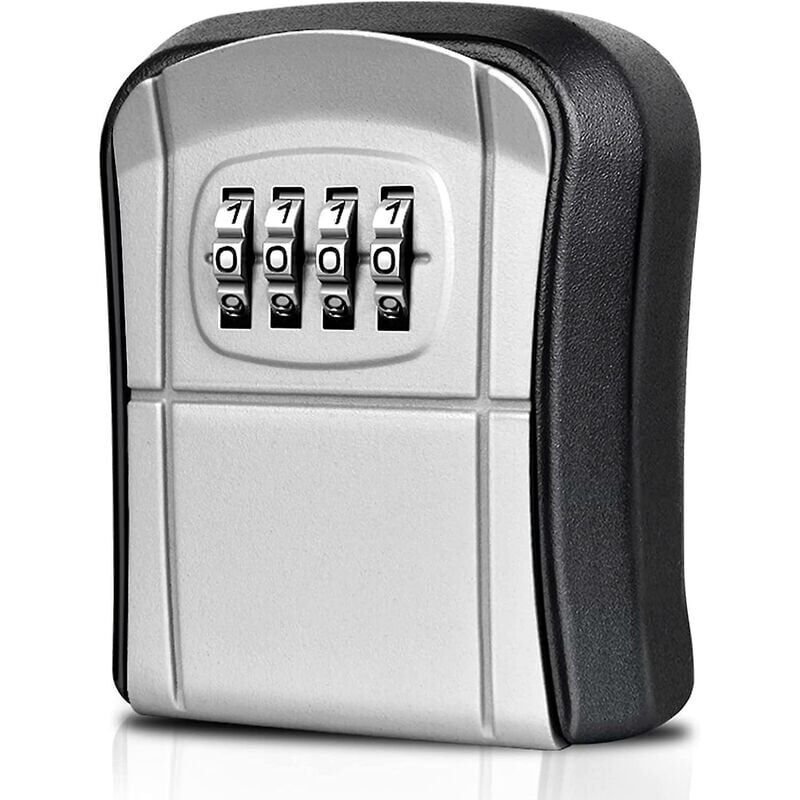 foto del prodotto mini cassetta portachiavi di sicurezza da parete con codice a 4 cifre, impermeabile e reimpostabile