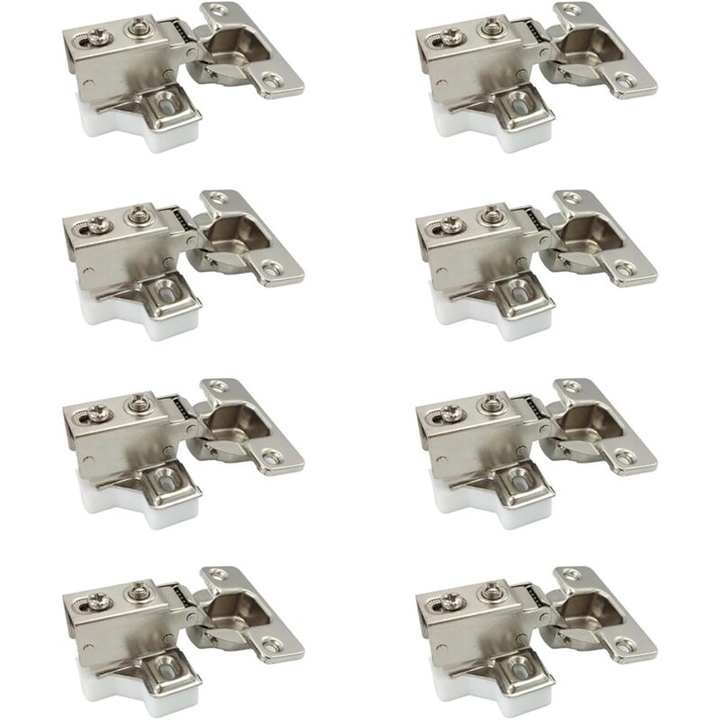 foto del prodotto mini cerniere retrattili a 95 gradi da 35 mm per telaio con ammortizzatore per ante cerniera corta per ante di armadi, mobili da cucina, confezione