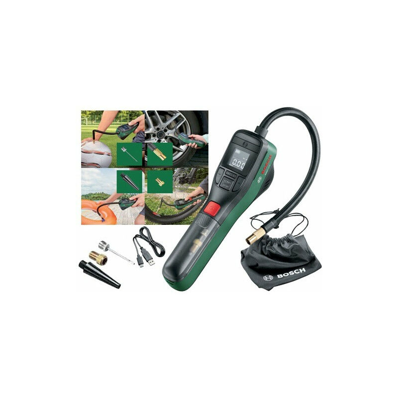 foto del prodotto mini compressore a batteria portatile 150psi bosch easypump