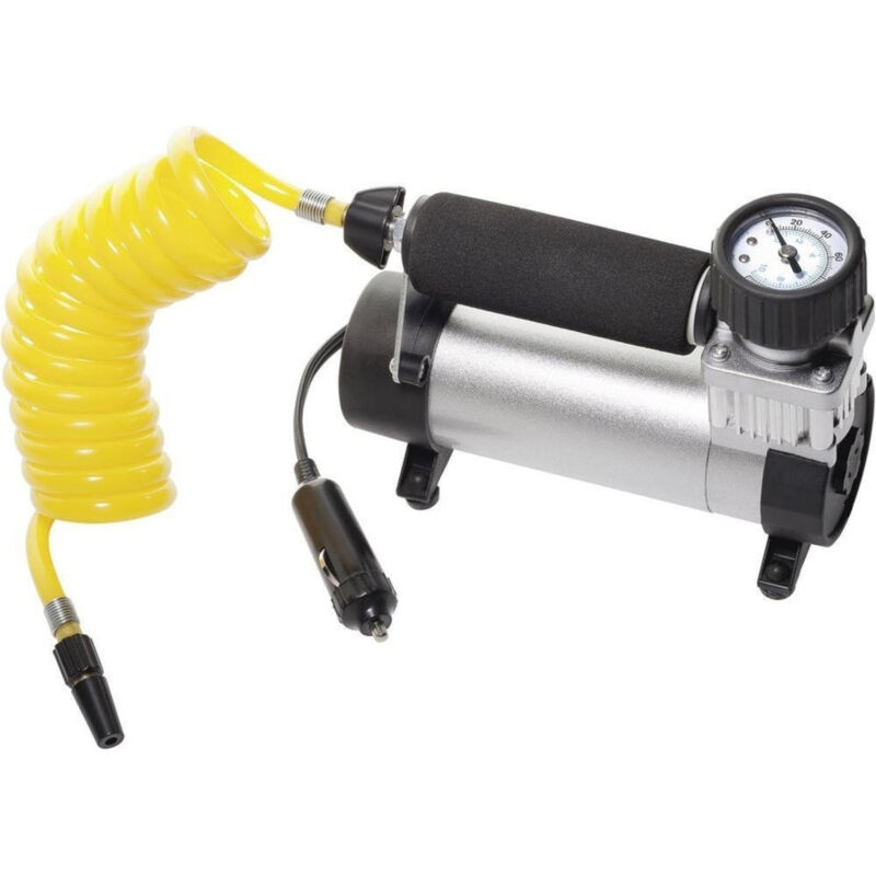 foto del prodotto mini compressore ad aria portatile per auto moto bici 12v metallo trade shop traesio