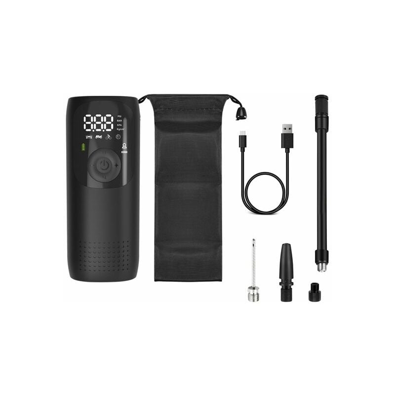foto del prodotto mini compressore portatile ricaricabile con luce led bimar mce001