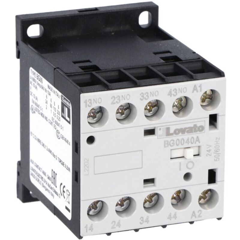 foto del prodotto mini contattore lovato bobina ac 230v 4na 11bg0040a230