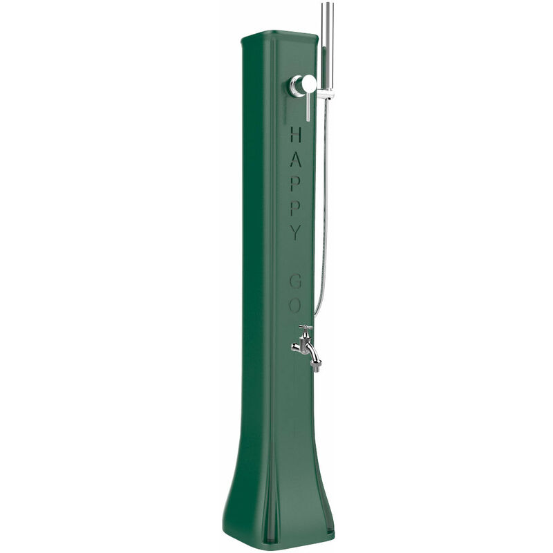 foto del prodotto mini doccia solare da giardino lavapiedi miscelatore e doccetta mobile arkema happy go verde