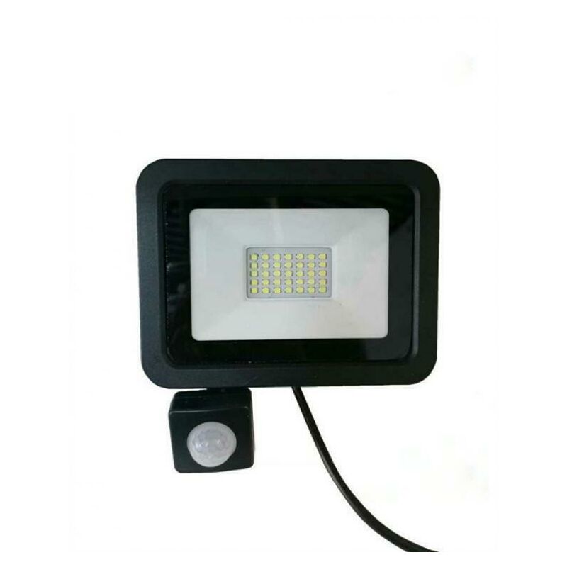 foto del prodotto mini faretto led 30w ultra slim con sensore movimento pir regolabile