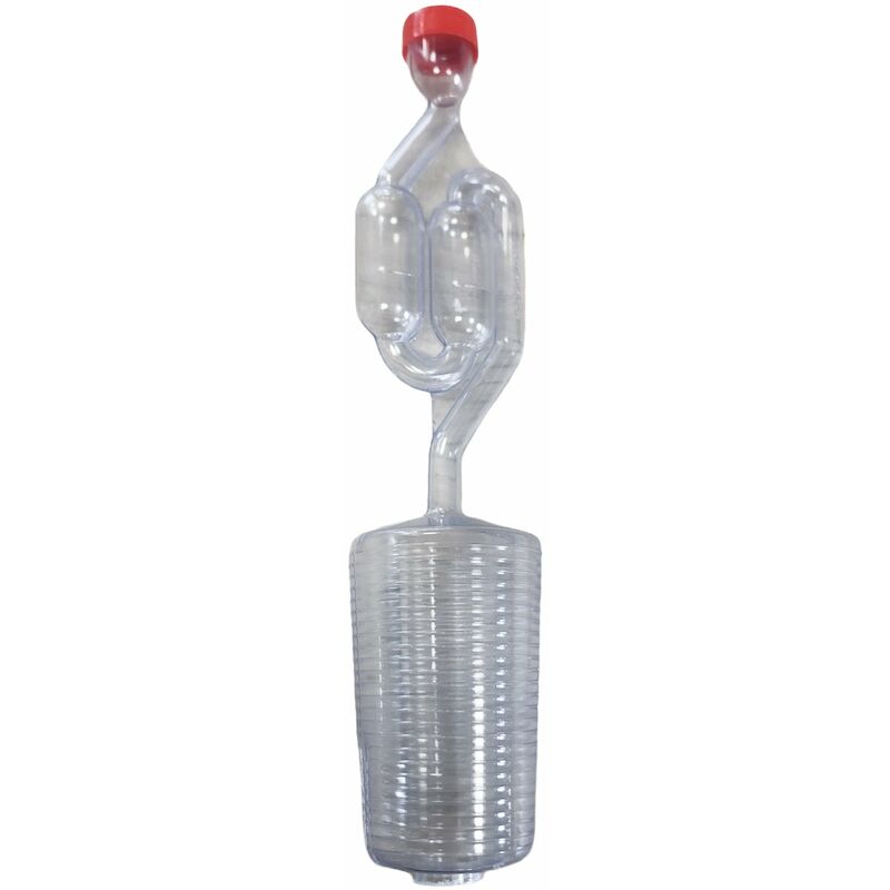 foto del prodotto mini fermentatore a tappo conico gorgogliatore di ricambio per damigiana vino da 35 a 54 lt tappo grande