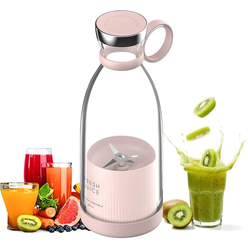 foto del prodotto mini frullatore da 350 ml per succhi freschi petit blender con usb ricaricabile mini succo di frutta ricaricabile frullatore personale frullatore per