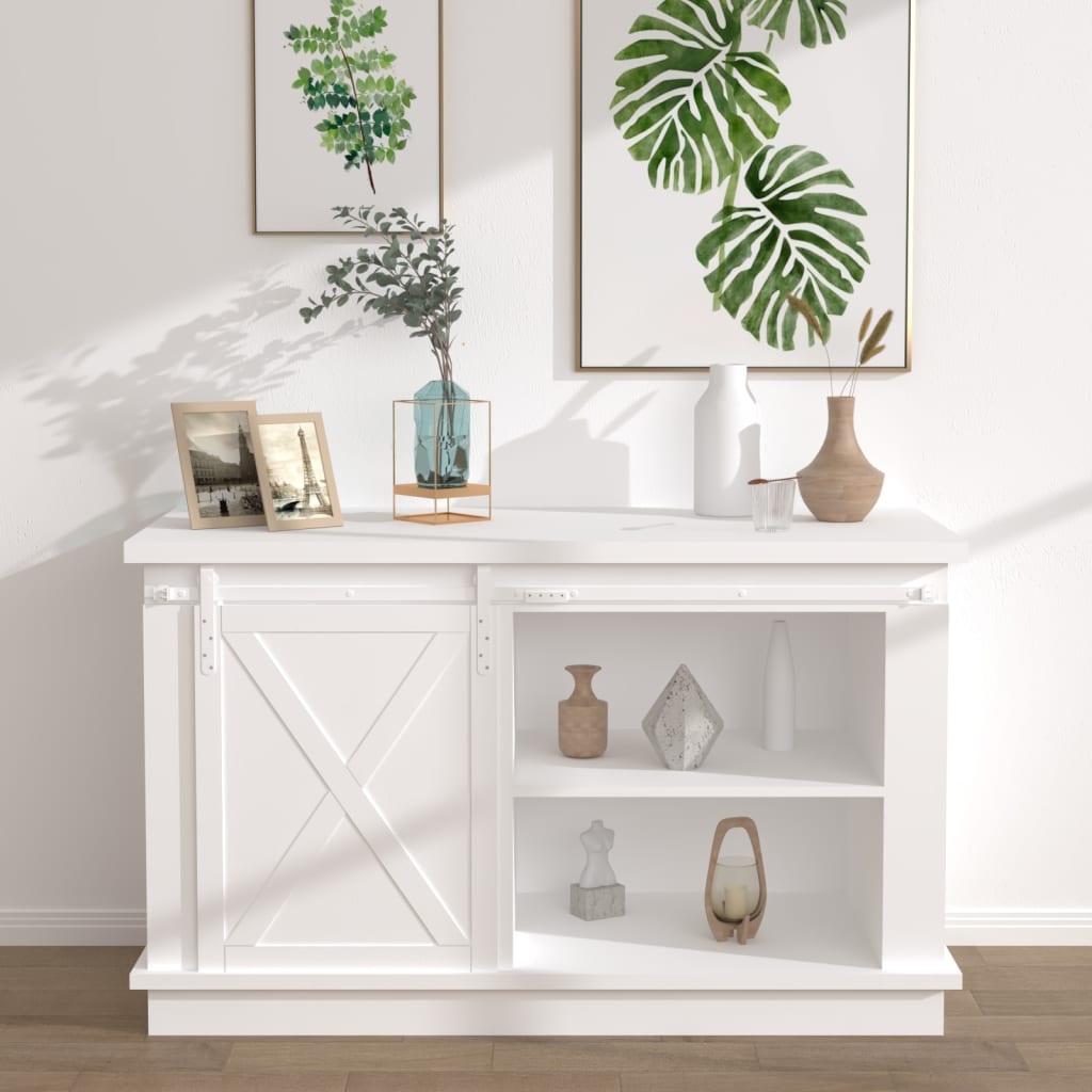 foto del prodotto mini kit porta scorrevole in acciaio al carbonio bianco 122 cm cod mxl 68367