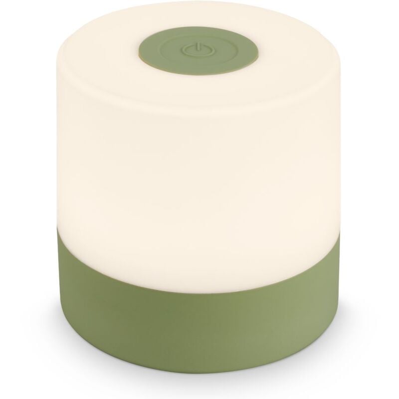 foto del prodotto mini lampada da tavolo a led ricaricabile ip44, dimmerabile a passi, touch, luce mobile, lampada da tavolo a led per esterni, altezza 7 cm, verde