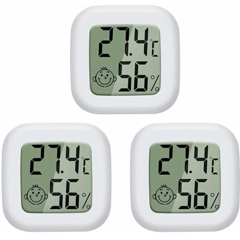 foto del prodotto mini lcd digitale termometro igrometro per interni, misuratore di temperatura e umidit portatile ad alta precisione 50 70 10 99 rh guazhuni