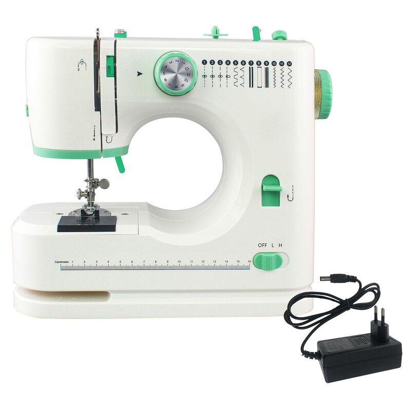 foto del prodotto mini macchina da cucire a 12 punti macchina da cucire domestica multifunzionale con pedale eu dewin