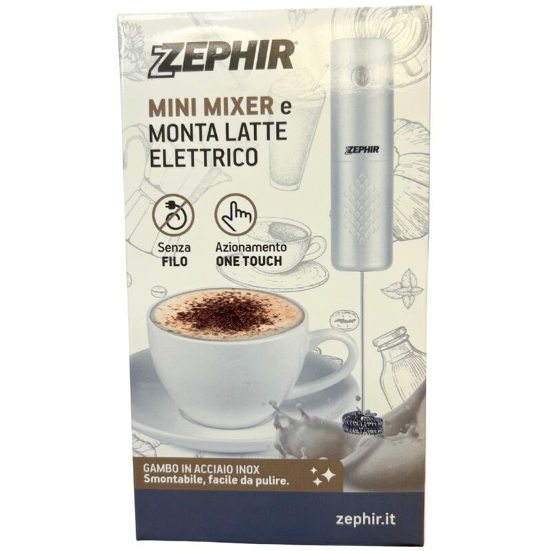 foto del prodotto mini mixer e monta latte nero