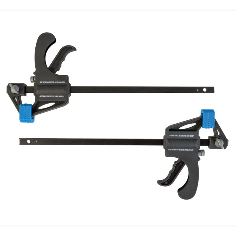 foto del prodotto mini morsetto strettoio reversibile sgancio rapido per legno fino a 150 mm 2 pz apertura 150 mm