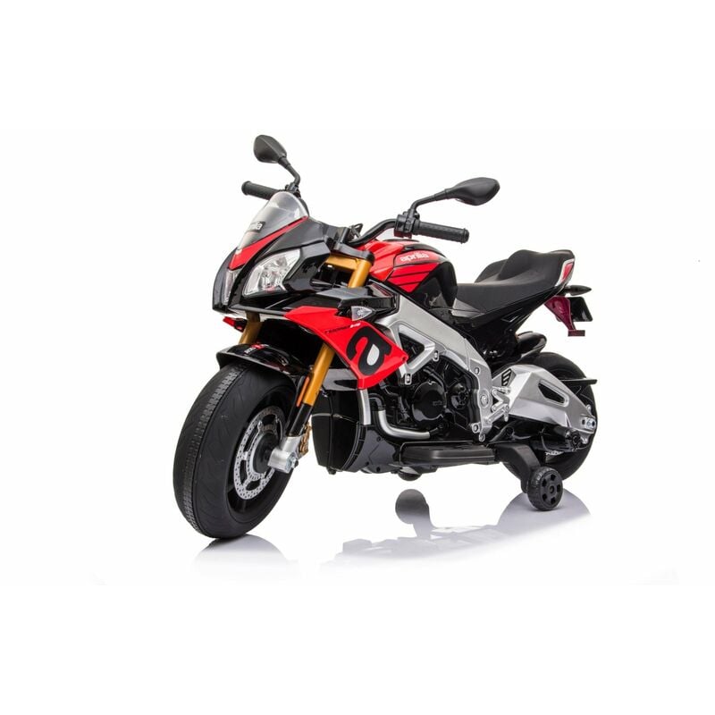 foto del prodotto mini moto per bambini aprilia tuono red de red de