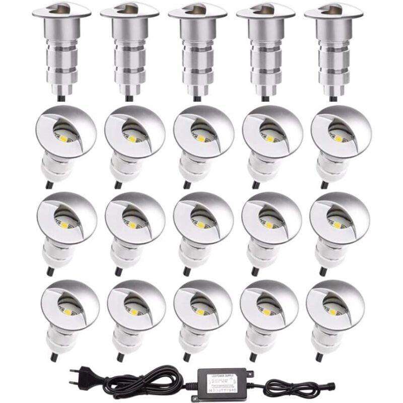 foto del prodotto mini pack spot led integrati sp e01 all inclusive 21 faretti led radiofrequenza bianco freddo 6000k