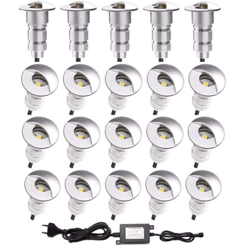 foto del prodotto mini pack spot led integrati sp e01 all inclusive 6 faretti led radiofrequenza bianco freddo 6000k