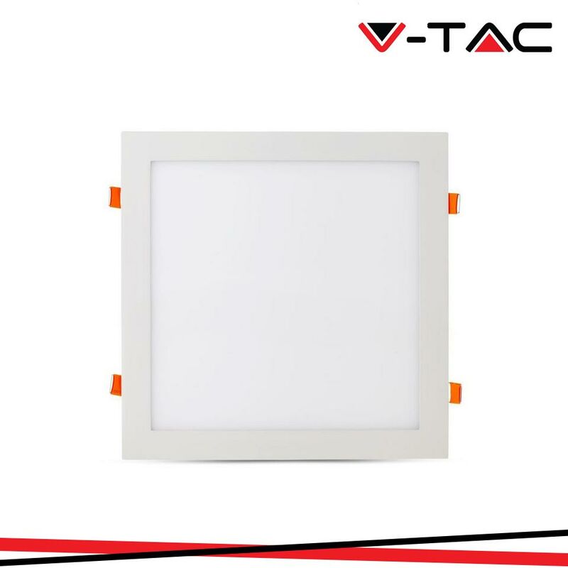 foto del prodotto mini pannello led 12w montaggio ad incasso quadrato bianco caldo v tac