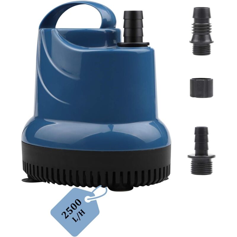 foto del prodotto mini pompa sommergibile per acqua 2500l h 40w 230v 2,3m altezza di mandata cavo 2,5m per giardino, acquario, stagno, fontana