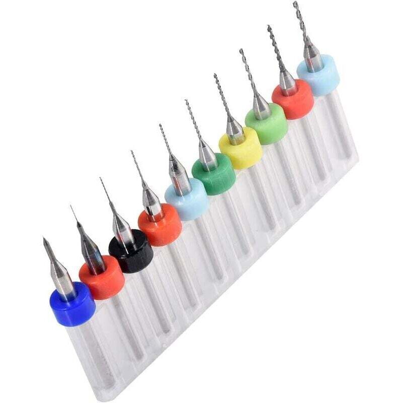 foto del prodotto mini punte da trapano per pcb 0,1 1,0 mm, punte da trapano micro in carburo di tungsteno con scanalatura a spirale, utensili rotanti per gioielli,