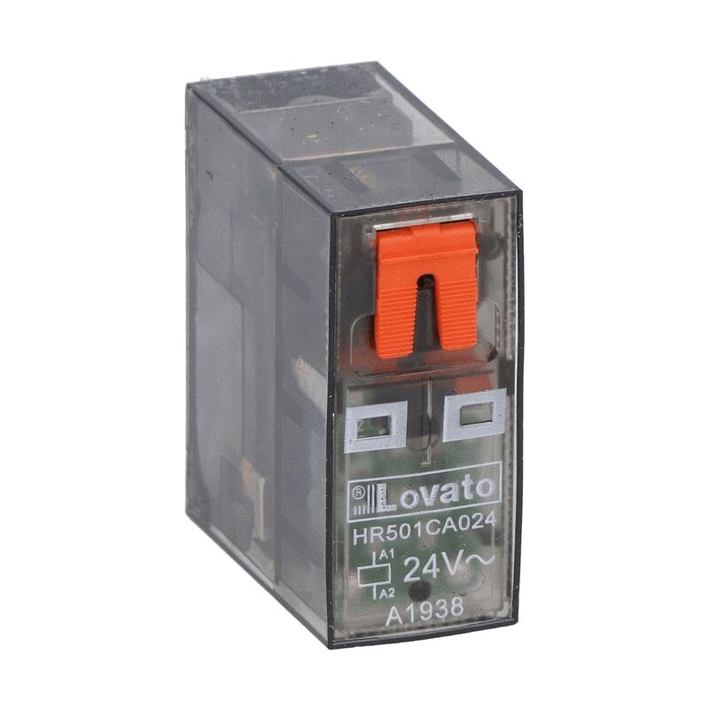 foto del prodotto mini rel lovato 16a 1 scambio 24vac led hr501ca024