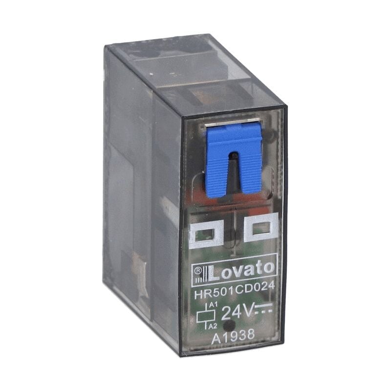 foto del prodotto mini rel lovato 16a 1 scambio 24vdc led hr501cd024