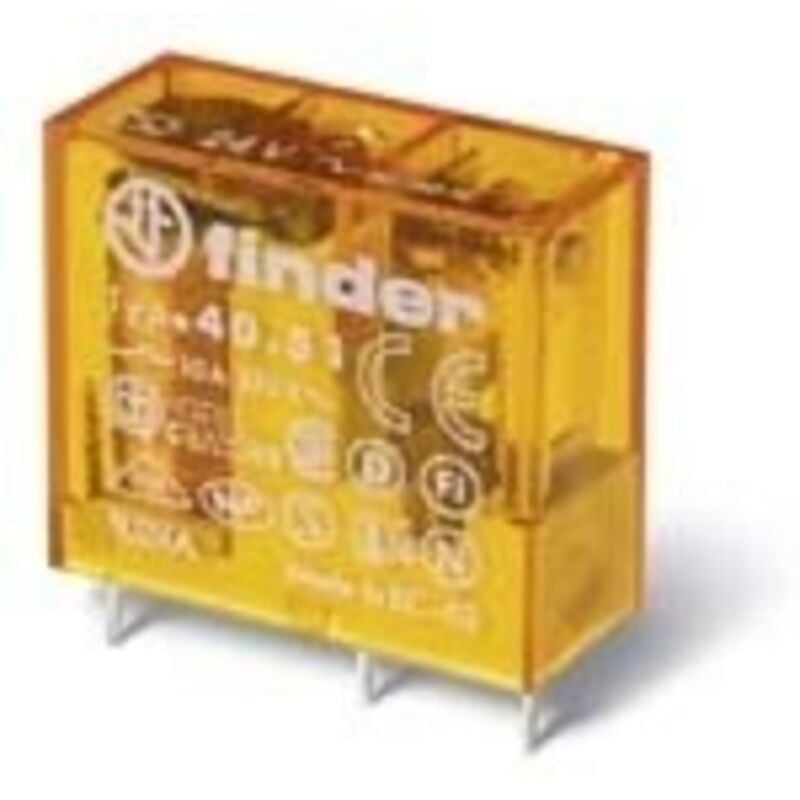 foto del prodotto mini rele' spdt bobina 24vcc per circuito stampato finder cod. 405190240000