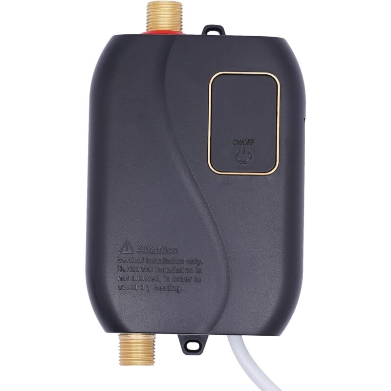 foto del prodotto mini scaldabagno senza serbatoio da cucina, set di acqua calda elettronico, elettrica istantanea scaldabagno display digitale lcd, 3500 w, 0,6 mpa