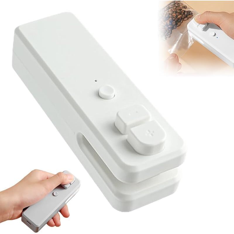 foto del prodotto mini scelleuse de sacs 2 en 1 magn tique, mise niveau 2024 machine sceller sous vide usb outil de scellage thermique pour sacs en plastique