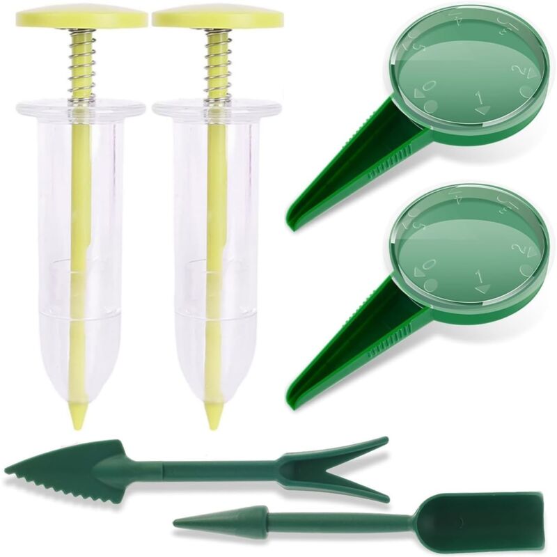 foto del prodotto mini seminatrice, 6 pezzi mini distributore di semi seminatrice seminatrice manuale seminatrice seminatrice universale per semina orticola