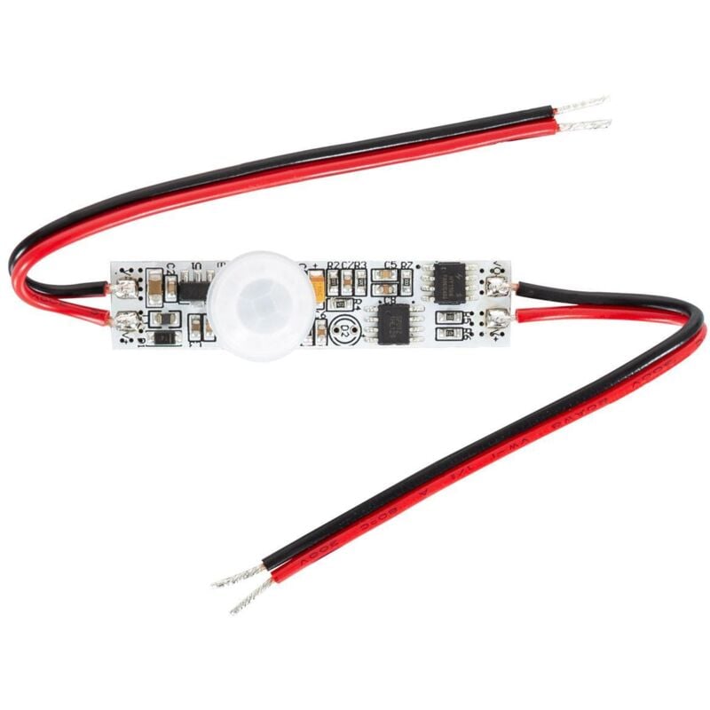 foto del prodotto mini sensore di movimento pir 120 per striscia led bianco