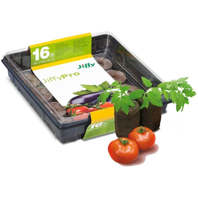 foto del prodotto mini serra jiffy 7 xxl c 16 pastiglie