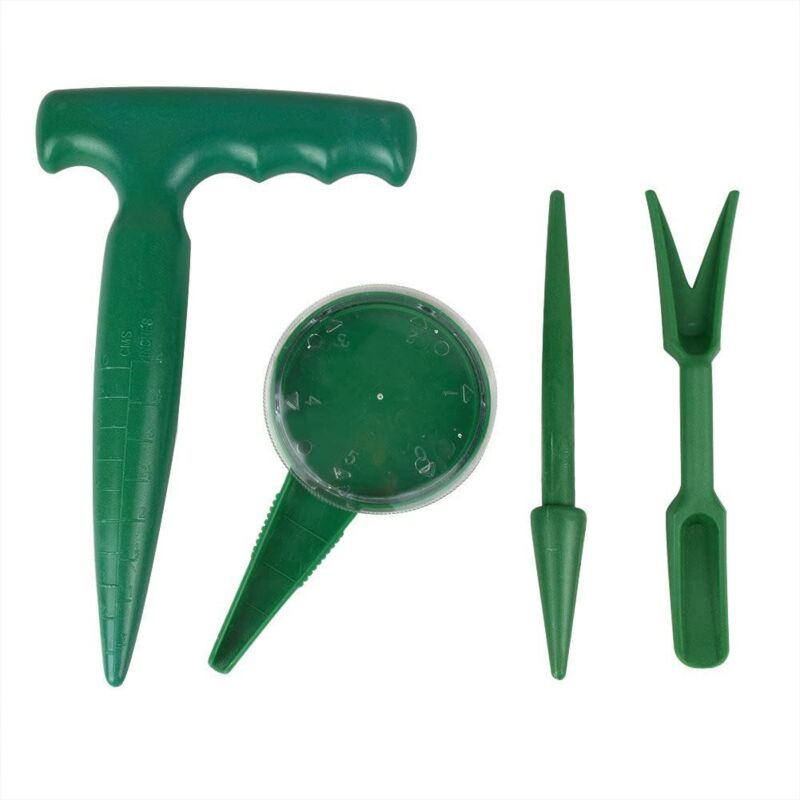 foto del prodotto mini set di utensili per piantare a mano dibbler, seminatrice set da 4