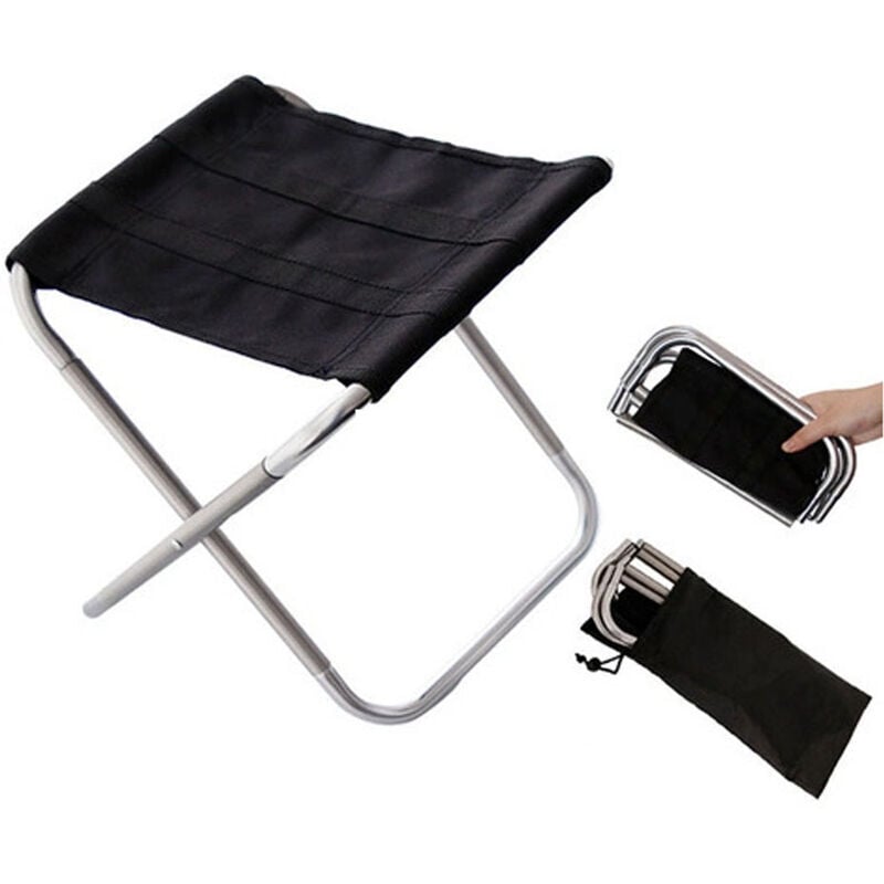 foto del prodotto mini sgabello da campeggio, sedia pieghevole, portatile, ultraleggero, per giardino, picnic, spiaggia, escursionismo, barbecue