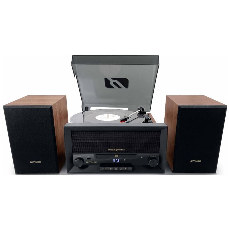 foto del prodotto mini sistema nero con bluetooth mt120mb muse